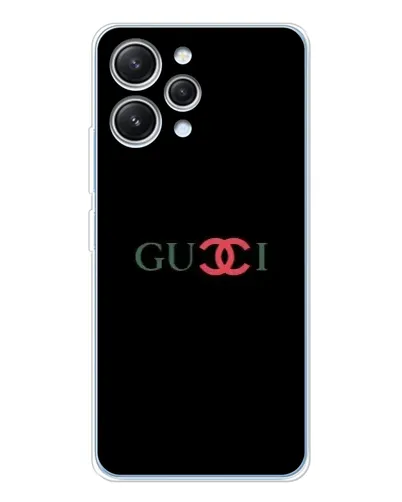 Чехол для Xiaomi Redmi 12 с картинкой «Gucci — красный градиент» Чехол для Xiaomi Redmi 12 с картинкой «Gucci — красный градиент»