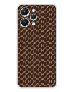 Чохол для Xiaomi Redmi 12 з картинкою «Gucci — шоколадна сітка»