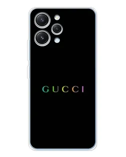 Чохол для Xiaomi Redmi 12 з картинкою «Gucci — неоновий мінімалізм»