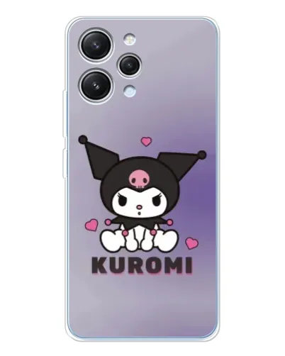 Чехол для Xiaomi Redmi 12 с картинкой «Kuromi — фиолетовый арт»