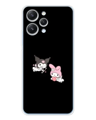 Чехол для Xiaomi Redmi 12 с картинкой «My Melody и Kuromi»
