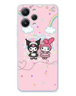 Чехол для Xiaomi Redmi 12 с картинкой «My Melody и Kuromi»