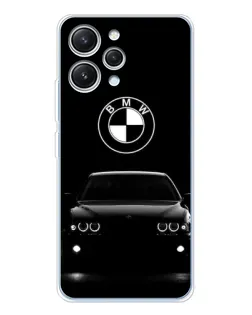 Чехол для Xiaomi Redmi 12 с картинкой «BMW — взгляд из темноты»