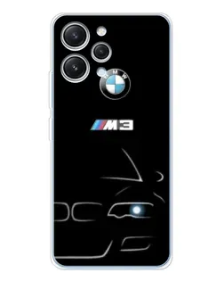 Чехол для Xiaomi Redmi 12 с картинкой «Минималистичный принт BMW M3»