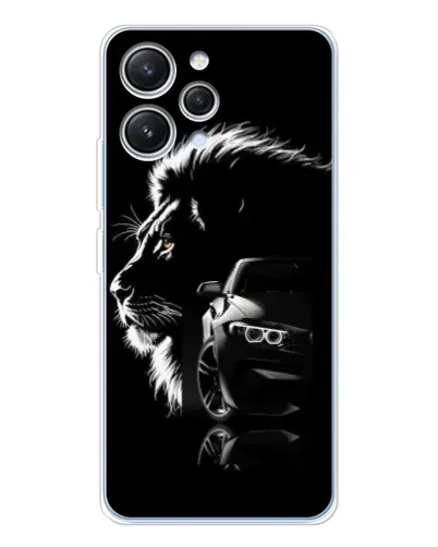 Чехол для Xiaomi Redmi 12 с картинкой «BMW и лев» Чехол для Xiaomi Redmi 12 с картинкой «BMW и лев»