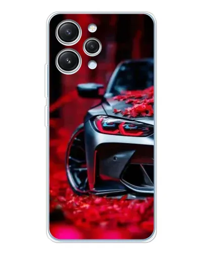 Чехол для Xiaomi Redmi 12 с картинкой «Спортивная BMW и цветы» Чехол для Xiaomi Redmi 12 с картинкой «Спортивная BMW и цветы»