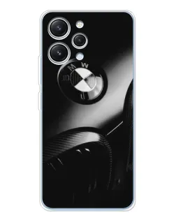 Чехол для Xiaomi Redmi 12 с картинкой «Эмблема BMW — макро»