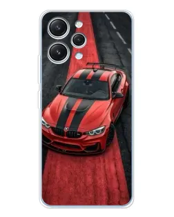 Чехол для Xiaomi Redmi 12 с картинкой «BMW на красной дорожке»