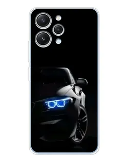 Чехол для Xiaomi Redmi 12 с картинкой «BMW — ночной взгляд»