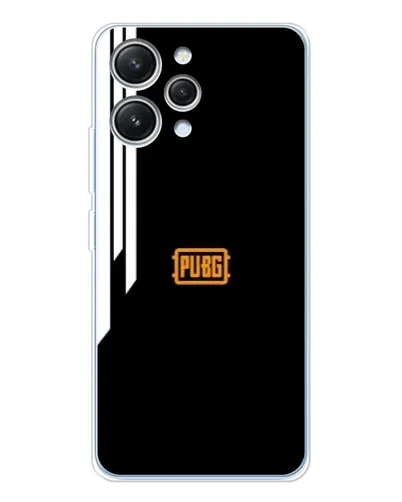 Чехол для Xiaomi Redmi 12 с картинкой «PUBG — вертикальные линии»