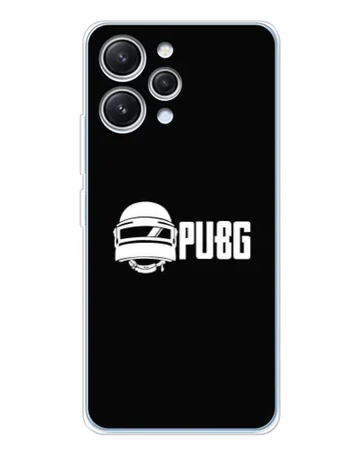 Чехол для Xiaomi Redmi 12 с картинкой «PUBG — классический лого»