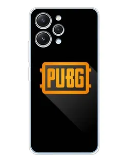 Чехол для Xiaomi Redmi 12 с картинкой «PUBG — рамка лого»