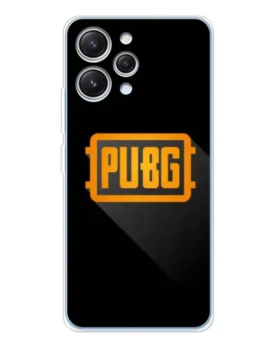 Чехол для Xiaomi Redmi 12 с картинкой «PUBG — рамка лого»