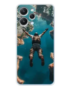 Чехол для Xiaomi Redmi 12 с картинкой «PUBG — свободное падение»