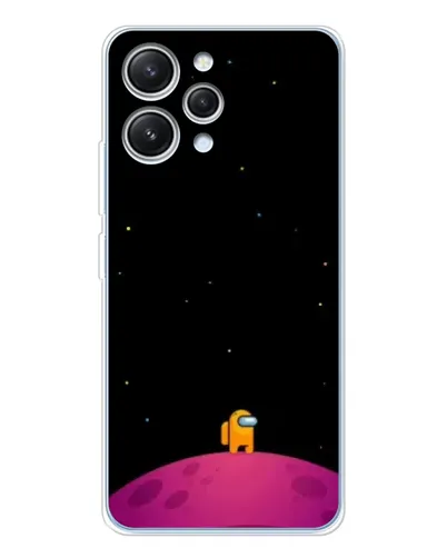 Чехол для Xiaomi Redmi 12 с картинкой «Одинокий герой на планете»