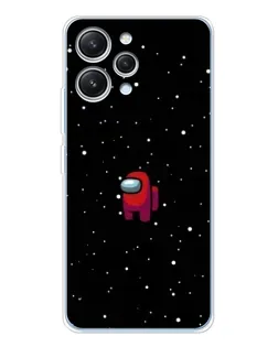 Чехол для Xiaomi Redmi 12 с картинкой «Красный Among Us»