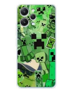 Чехол для Xiaomi Redmi 12 с картинкой «Криперы Minecraft» Чехол для Xiaomi Redmi 12 с картинкой «Криперы Minecraft»