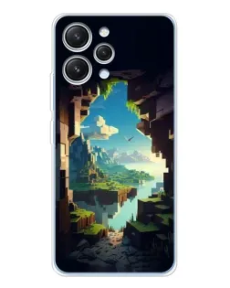 Чехол для Xiaomi Redmi 12 с картинкой «Вид из пещеры»