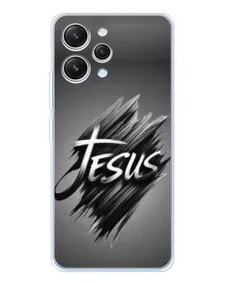 Чехол для Xiaomi Redmi 12 с картинкой «Надпись Jesus Graffiti»