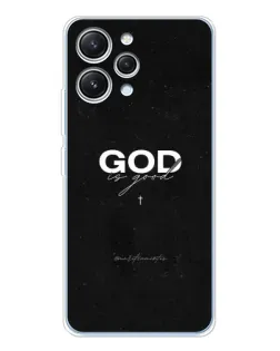Чехол для Xiaomi Redmi 12 с картинкой «GOD — Бог над всем»