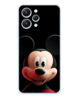 Чехол для Xiaomi Redmi 12 с картинкой «Улыбающийся Микки Маус»