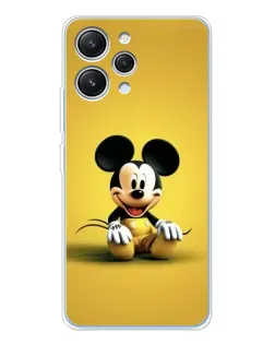 Чехол для Xiaomi Redmi 12 с картинкой «Микки на желтом»