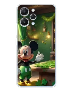 Чехол для Xiaomi Redmi 12 с картинкой «Микки в мастерской»