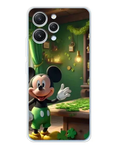 Чехол для Xiaomi Redmi 12 с картинкой «Микки в мастерской»