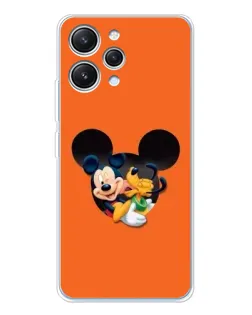 Чехол для Xiaomi Redmi 12 с картинкой «Сердце Микки Минни»