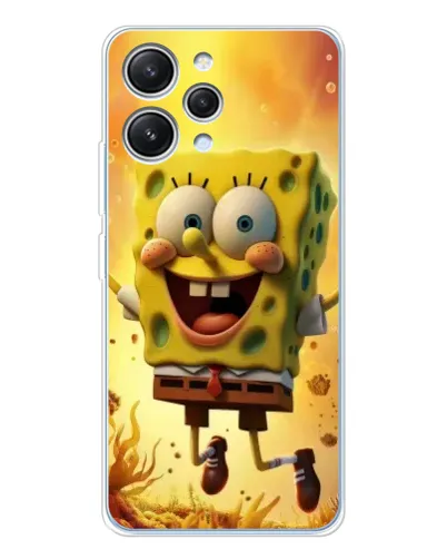 Чехол для Xiaomi Redmi 12 с картинкой «Губка Боб прыгает» Чехол для Xiaomi Redmi 12 с картинкой «Губка Боб прыгает»