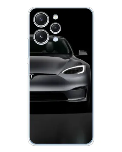 Чехол для Xiaomi Redmi 12 с картинкой «Tesla Model S Look»