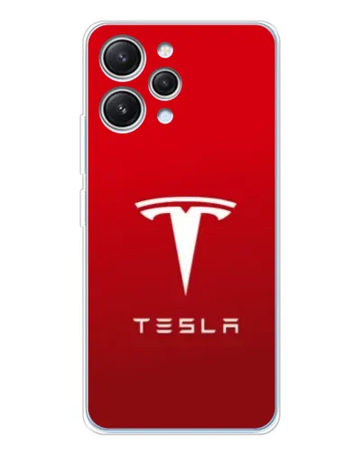 Чехол для Xiaomi Redmi 12 с картинкой «Tesla Red Classic»