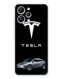 Чехол для Xiaomi Redmi 12 с картинкой «Tesla Model Y»