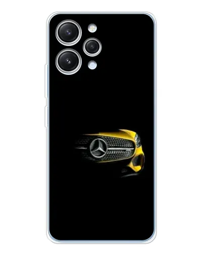 Чехол для Xiaomi Redmi 12 с картинкой «Mercedes — ретро стиль»