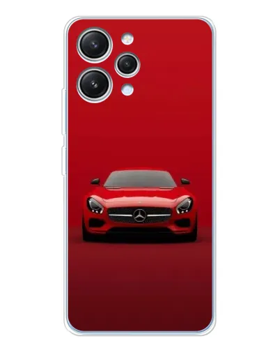 Чехол для Xiaomi Redmi 12 с картинкой «Красный Mercedes AMG»
