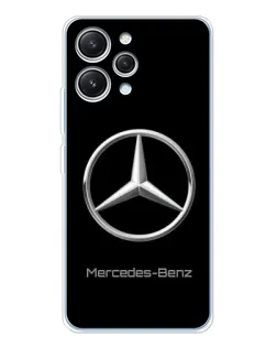Чехол для Xiaomi Redmi 12 с картинкой «Mercedes Silver Logo»