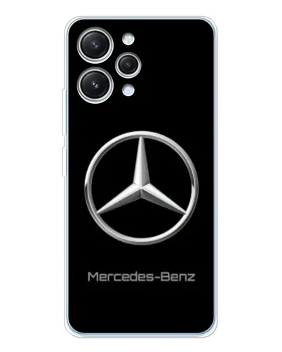 Чехол для Xiaomi Redmi 12 с картинкой «Mercedes Silver Logo»