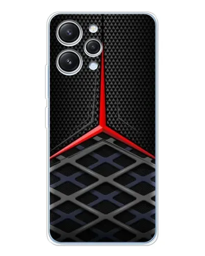 Чехол для Xiaomi Redmi 12 с картинкой «Mercedes Carbon Grid»