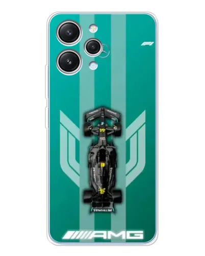 Чехол для Xiaomi Redmi 12 с картинкой «Mercedes AMG Petronas»