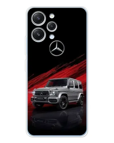 Чехол для Xiaomi Redmi 12 с картинкой «Mercedes G-Class красный»