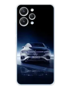 Чехол для Xiaomi Redmi 12 с картинкой «Ночной Mercedes EQ»