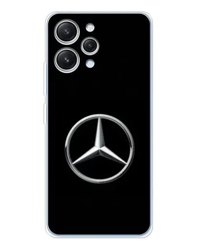 Чехол для Xiaomi Redmi 12 с картинкой «Mercedes классический лого»