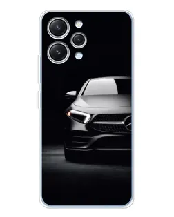 Чехол для Xiaomi Redmi 12 с картинкой «Свет фар Mercedes»