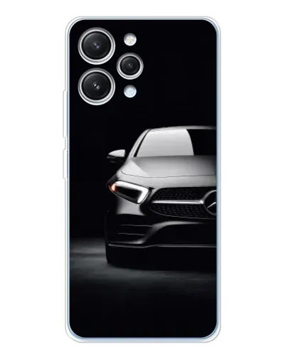 Чехол для Xiaomi Redmi 12 с картинкой «Свет фар Mercedes»