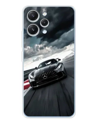 Чехол для Xiaomi Redmi 12 с картинкой «Гоночный Mercedes AMG»
