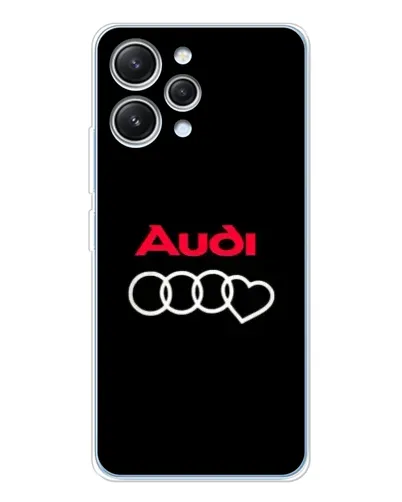 Чехол для Xiaomi Redmi 12 с картинкой «Логотип Audi Heart»