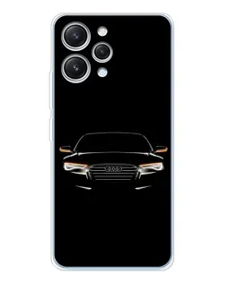 Чехол для Xiaomi Redmi 12 с картинкой «Audi — ночной контур»