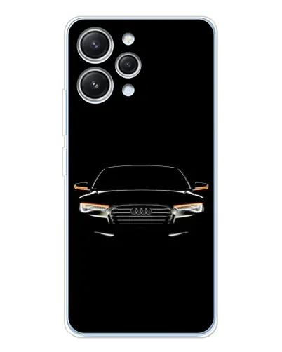 Чехол для Xiaomi Redmi 12 с картинкой «Audi — ночной контур»