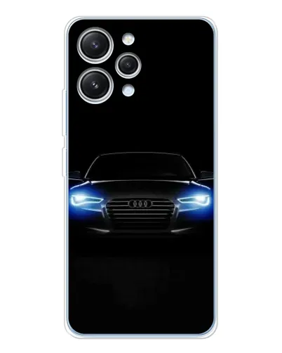 Чехол для Xiaomi Redmi 12 с картинкой «Audi в неоне»