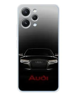 Чехол для Xiaomi Redmi 12 с картинкой «Audi — градиентный контур»